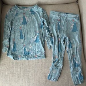 Posh Peanut Frozen Themed Pajama Set - Light Blue